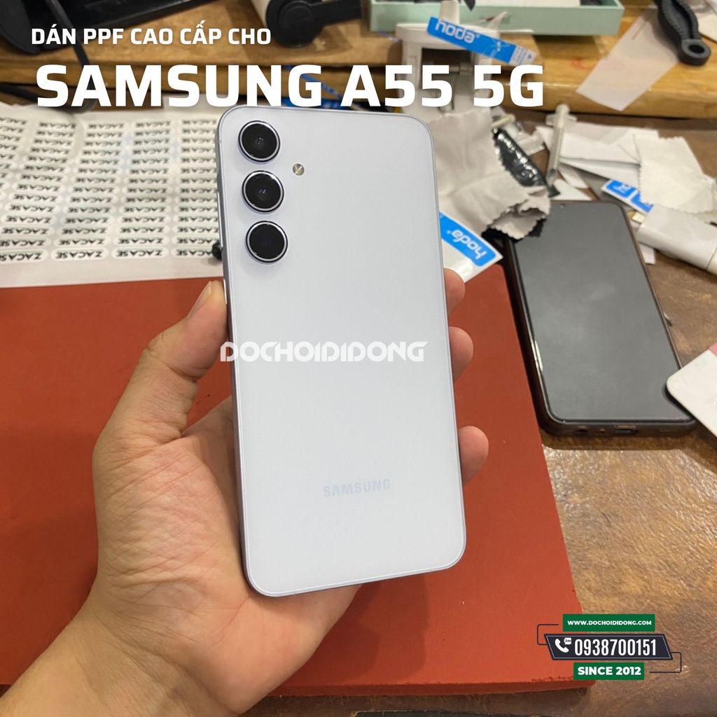 Miếng Dán PPF Hydorgen Samsung Galaxy A55 5G Trong, Nhám, Đổi Màu Cao Cấp