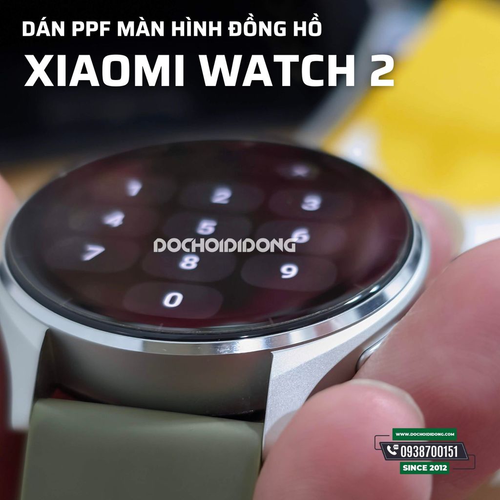 Combo 3 miếng dán màn hình ppf đồng hồ Xiaomi Watch 2 cao cấp