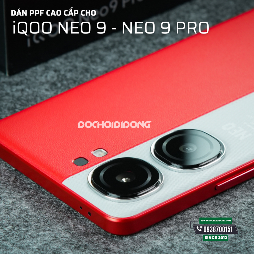 Miếng Dán PPF Hydorgen iQOO Neo 9 - 9 Pro Trong, Nhám, Đổi Màu Cao Cấp