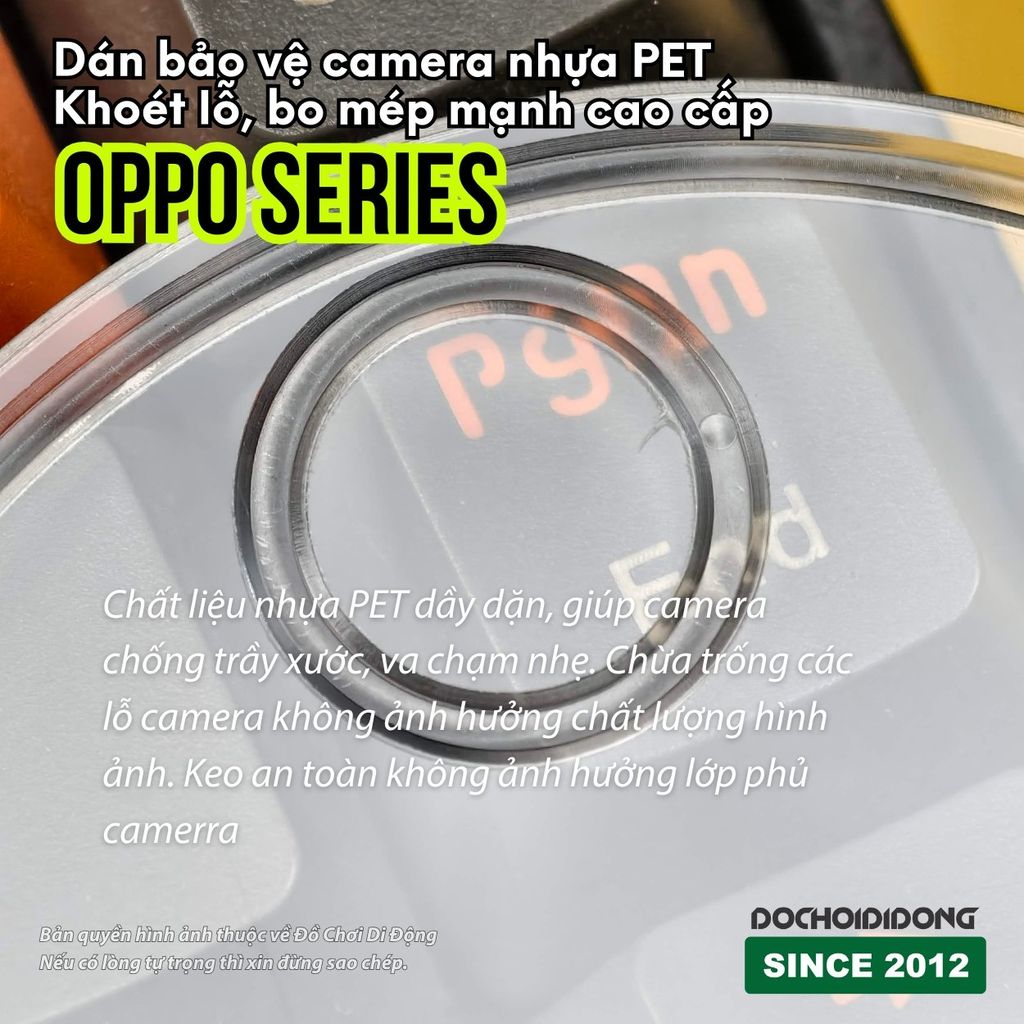 Miếng dán bảo vệ camera Oppo Find X8 X8s Pro Ultra Plus nhựa PET bo mép cao cấp