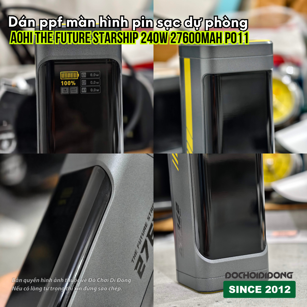 Dán ppf màn hình pin sạc dự phòng AOHI The Future Starship 240W 27600mAh P011