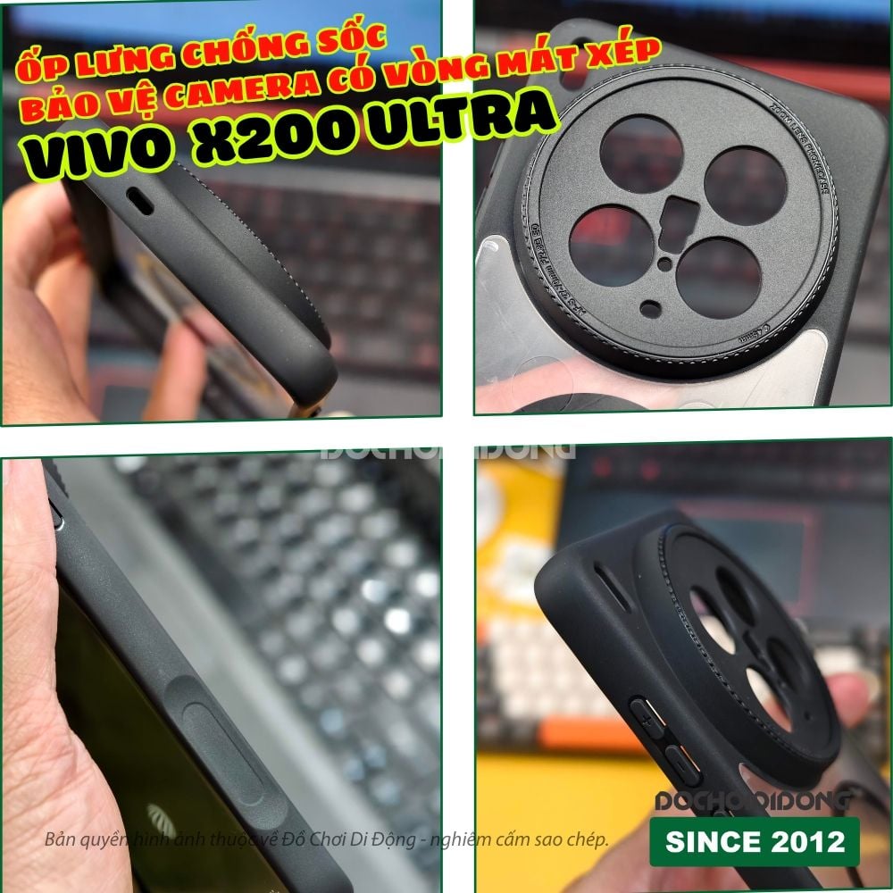 Ốp lưng Vivo X200s - X200 Ultra Zacase chống sốc bảo vệ camera cao cấp có vòng nam châm