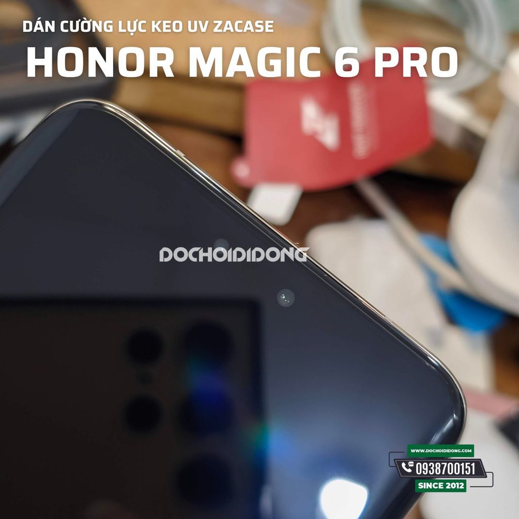 Dán cường lực dán bằng keo uv Zacase cho Honor Magic 6 Pro