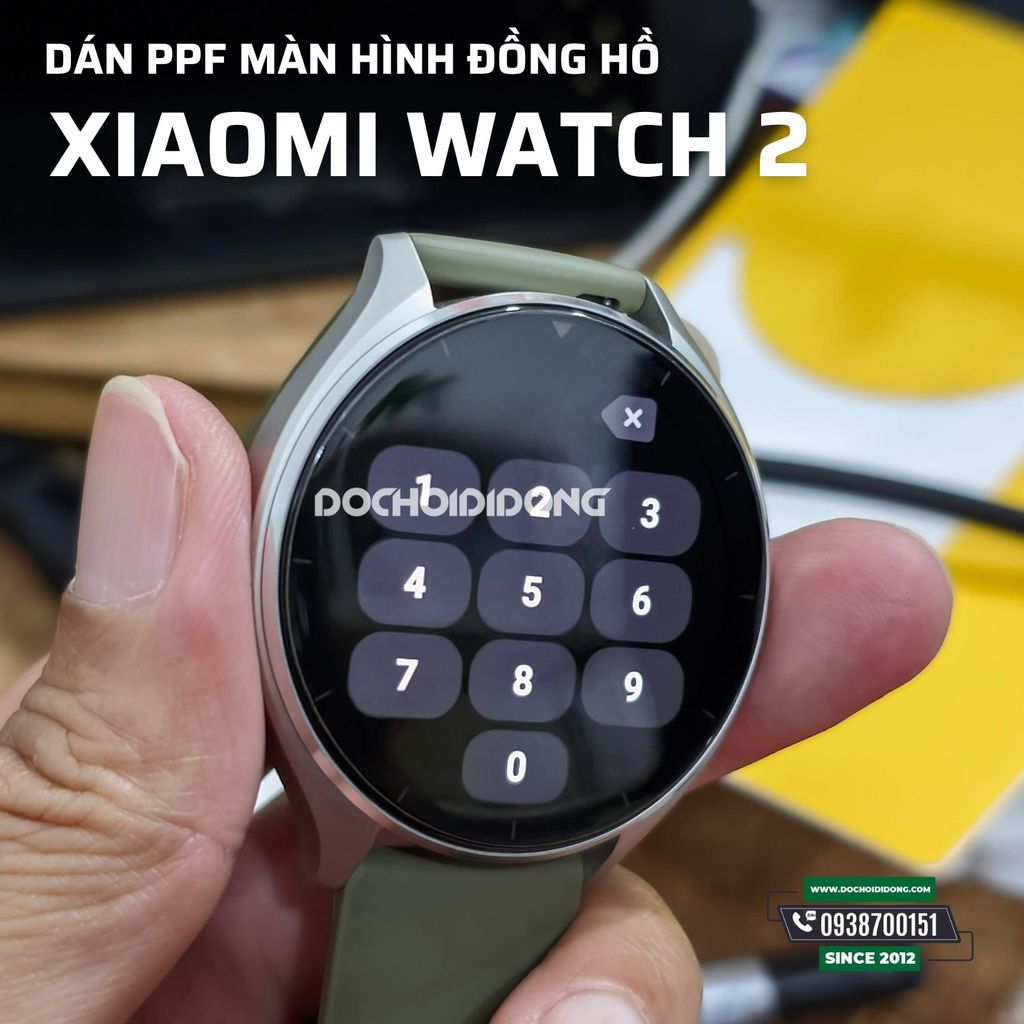 Combo 3 miếng dán màn hình ppf đồng hồ Xiaomi Watch 2 cao cấp