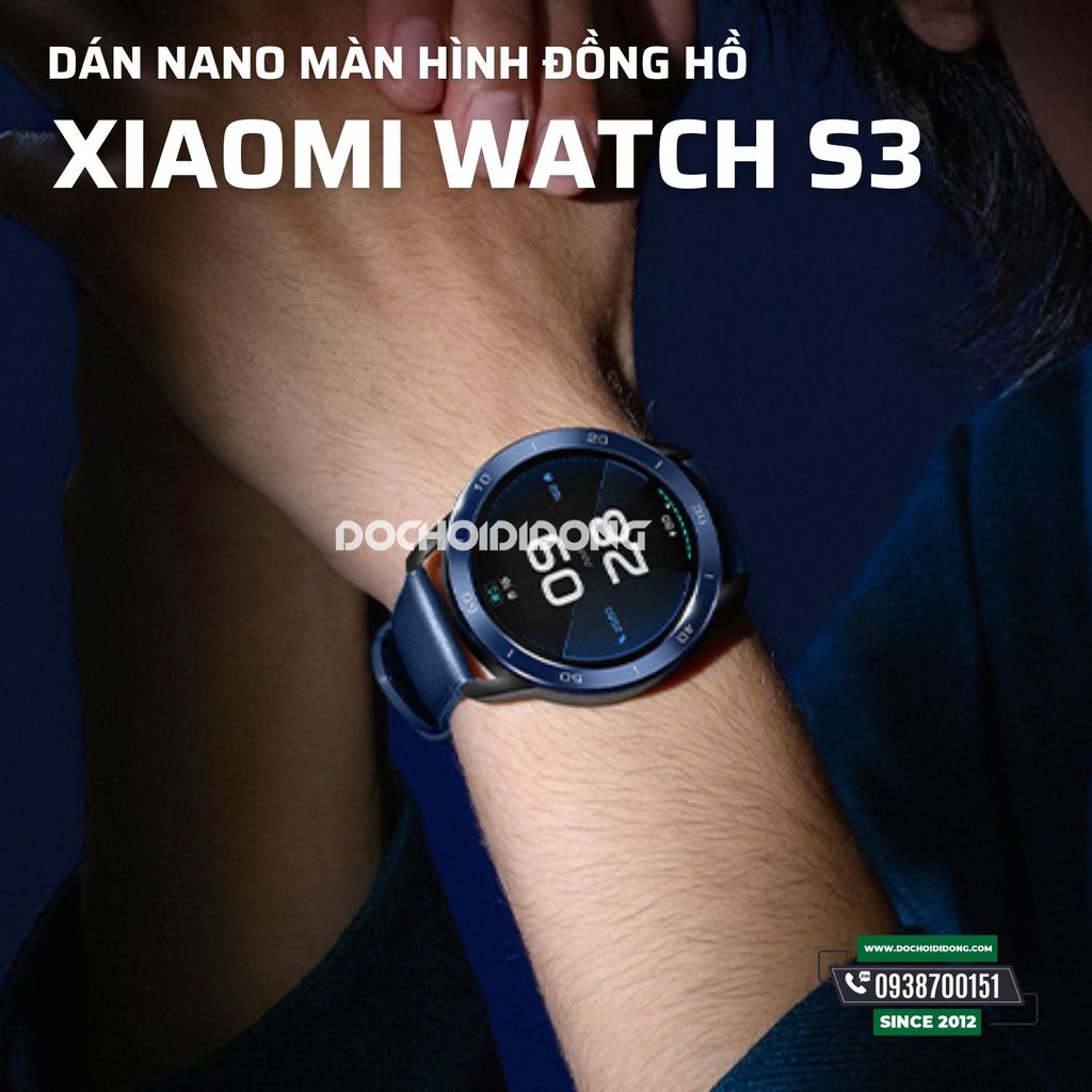 Mua 1 tặng 1 - Dán màn hình đồng hồ Xiaomi Watch S3 nguyên liệu nhựa Nano tăng cường lực hạn chế nứt vỡ