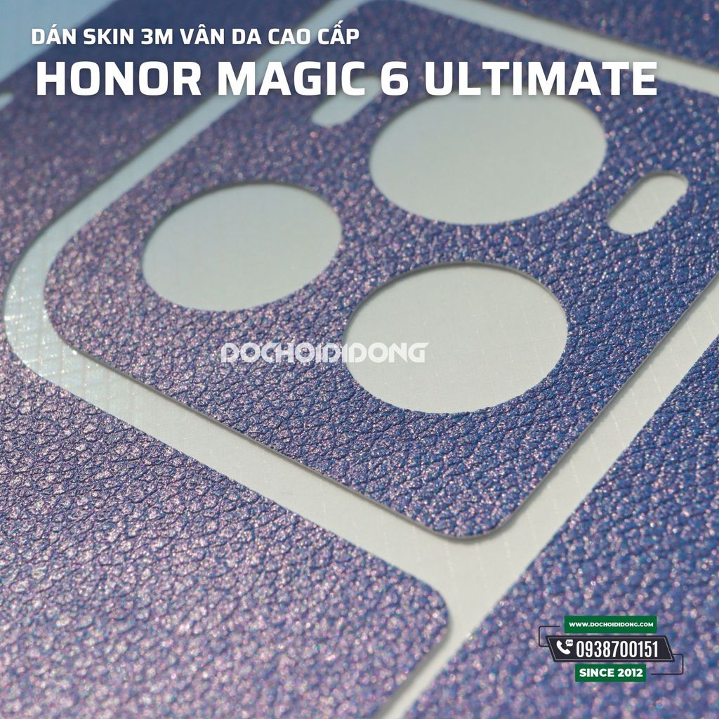 Miếng Dán Skin 3M vân da Honor Magic 6 Ultimate