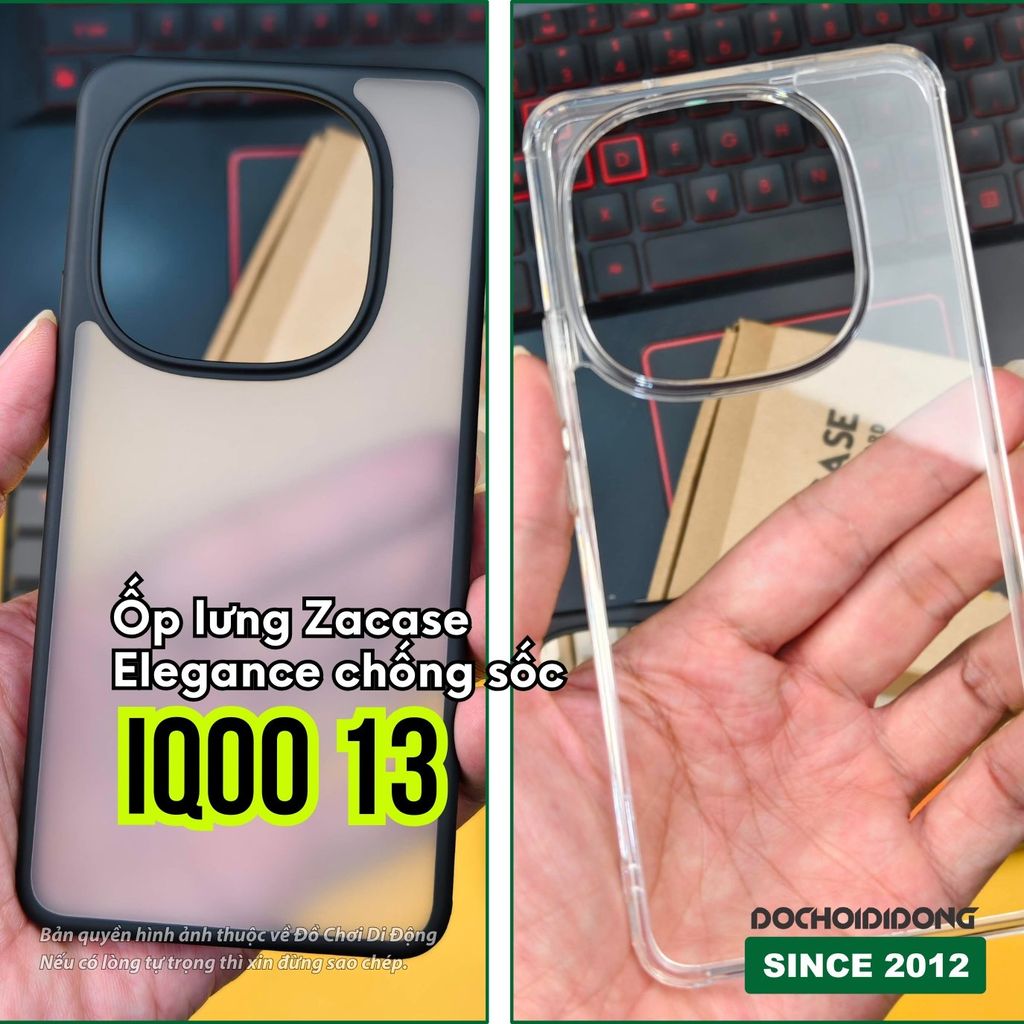 Ốp lưng IQOO 13 Zacase Elegance chống sốc