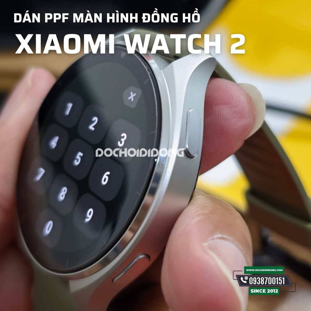 Combo 3 miếng dán màn hình ppf đồng hồ Xiaomi Watch 2 cao cấp