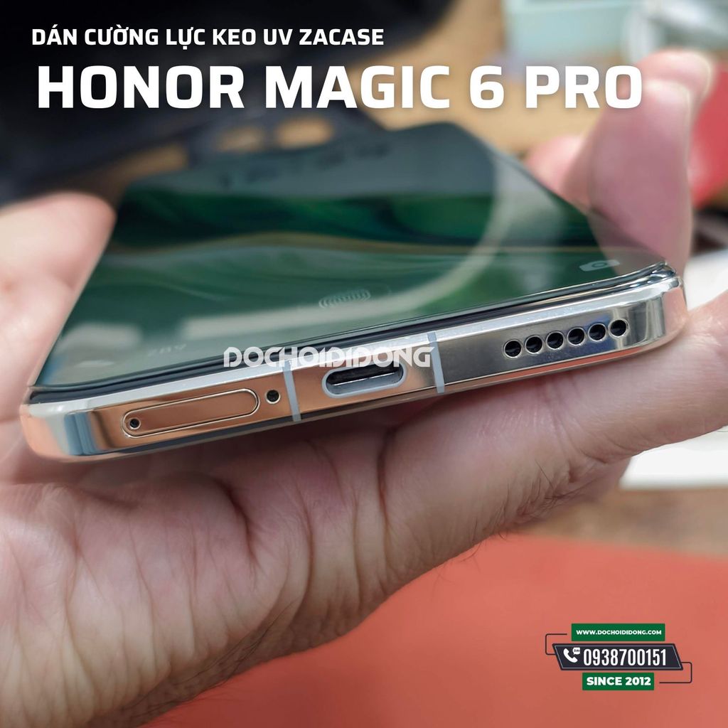 Dán cường lực dán bằng keo uv Zacase cho Honor Magic 6 Pro