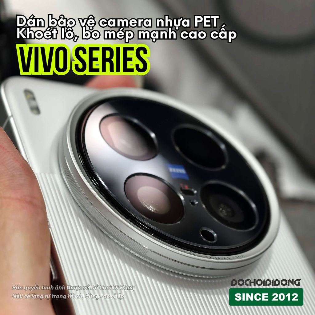 Miếng dán bảo vệ camera Vivo X200 X200s Pro Ultra mini nhựa PET bo mép cao cấp