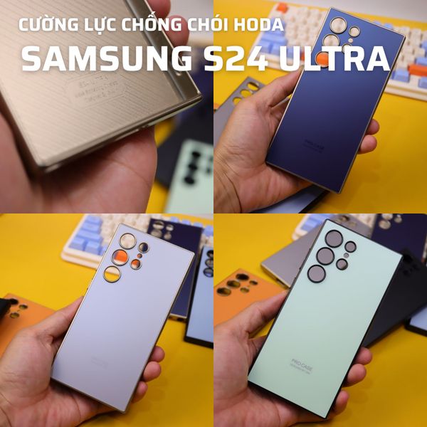 Ốp Lưng Màu Đặc Biệt Viền Giả Titan Cho Samsung S24 Ultra