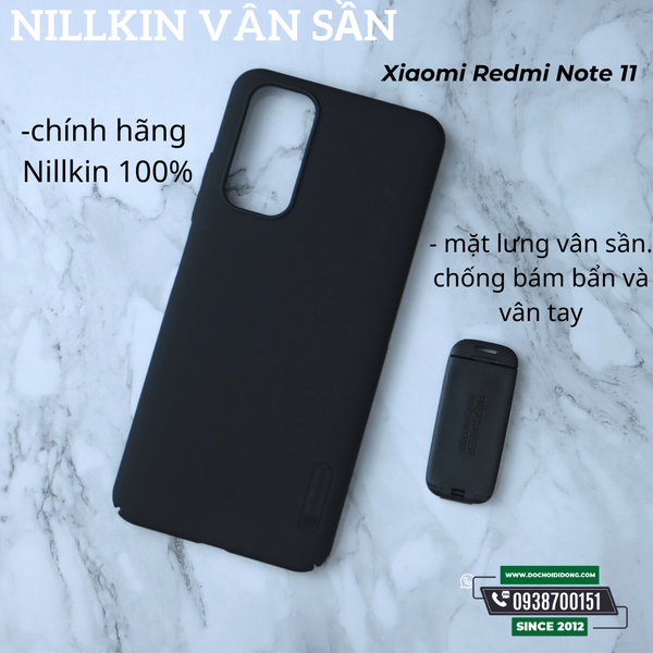 op-lung-xiaomi-redmi-note-11-ban-quoc-te-nillkin-van-san-super-frosted-shield-tang-kem-gia-do