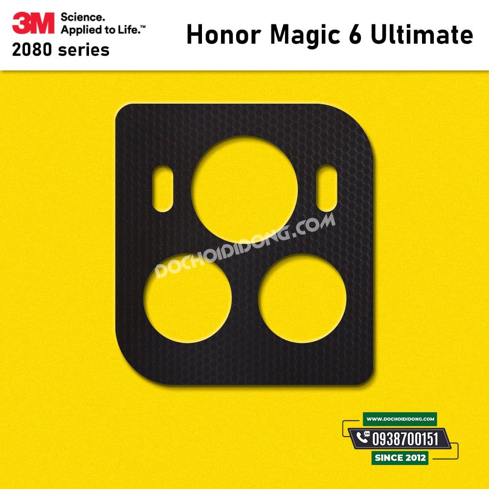 Miếng dán skin 3M 2080 cụm camera khoét lỗ Honor Magic 6 Ultimate