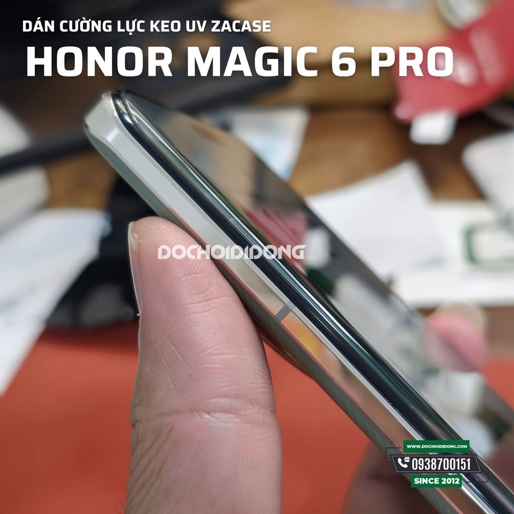 Dán cường lực dán bằng keo uv Zacase cho Honor Magic 6 Pro