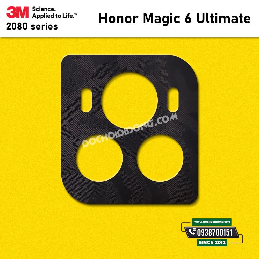 Miếng dán skin 3M 2080 cụm camera khoét lỗ Honor Magic 6 Ultimate
