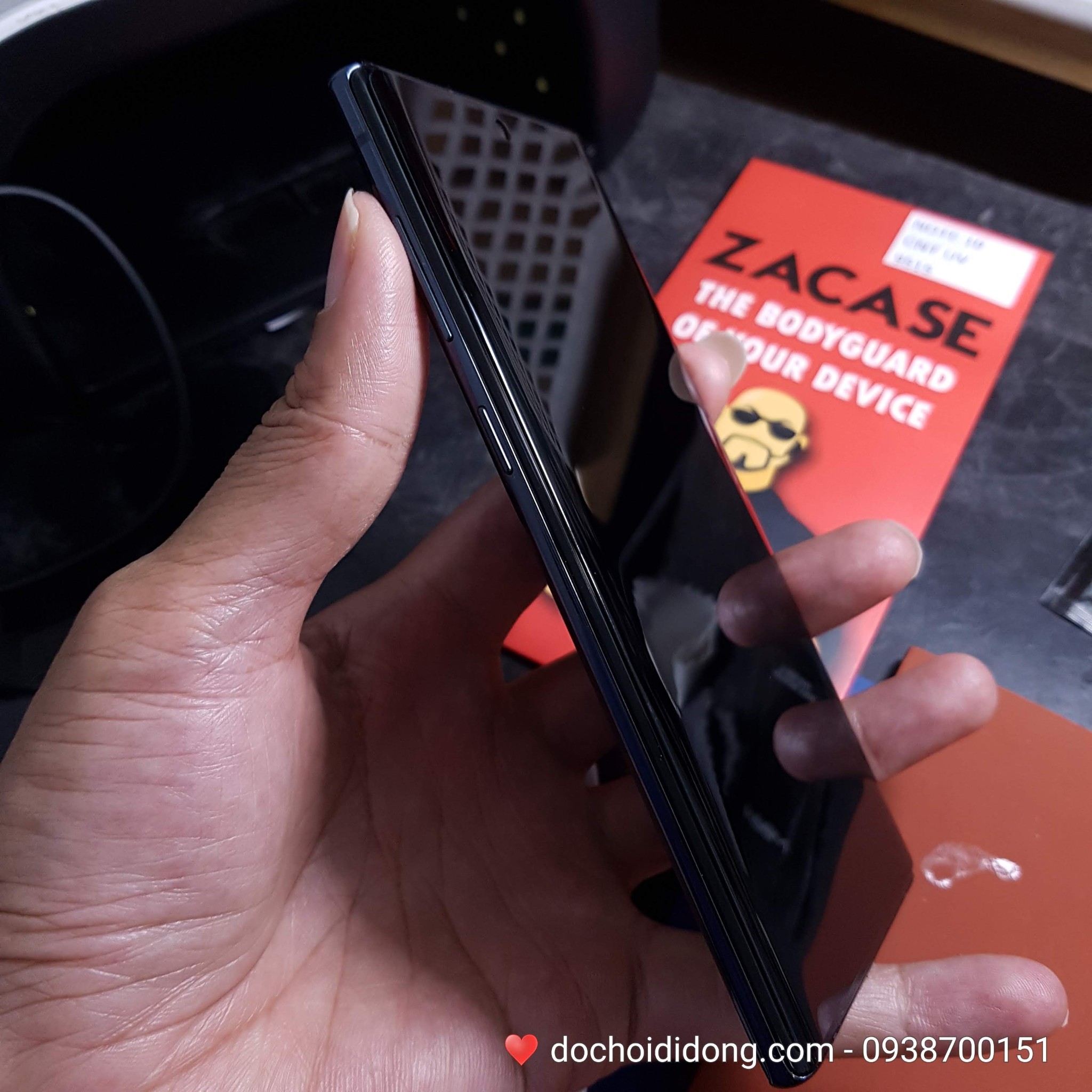 Dán cường lực chống nhìn trộm Samsung Note 10 Zacase keo UV cao cấp