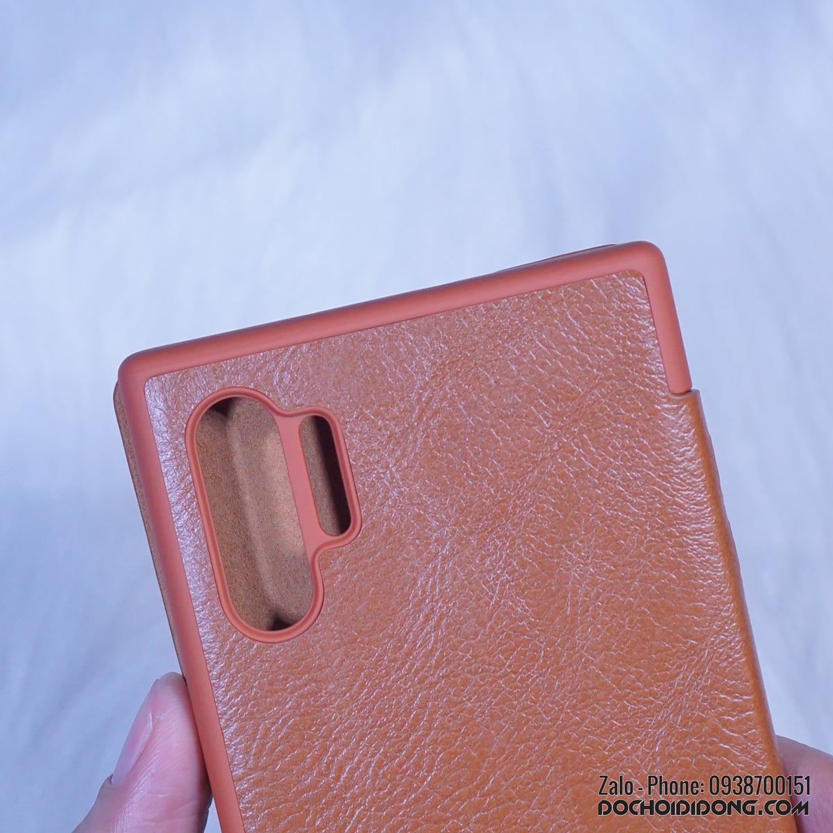 Bao da Samsung Note 10 Plus Nillkin Qin cao cấp