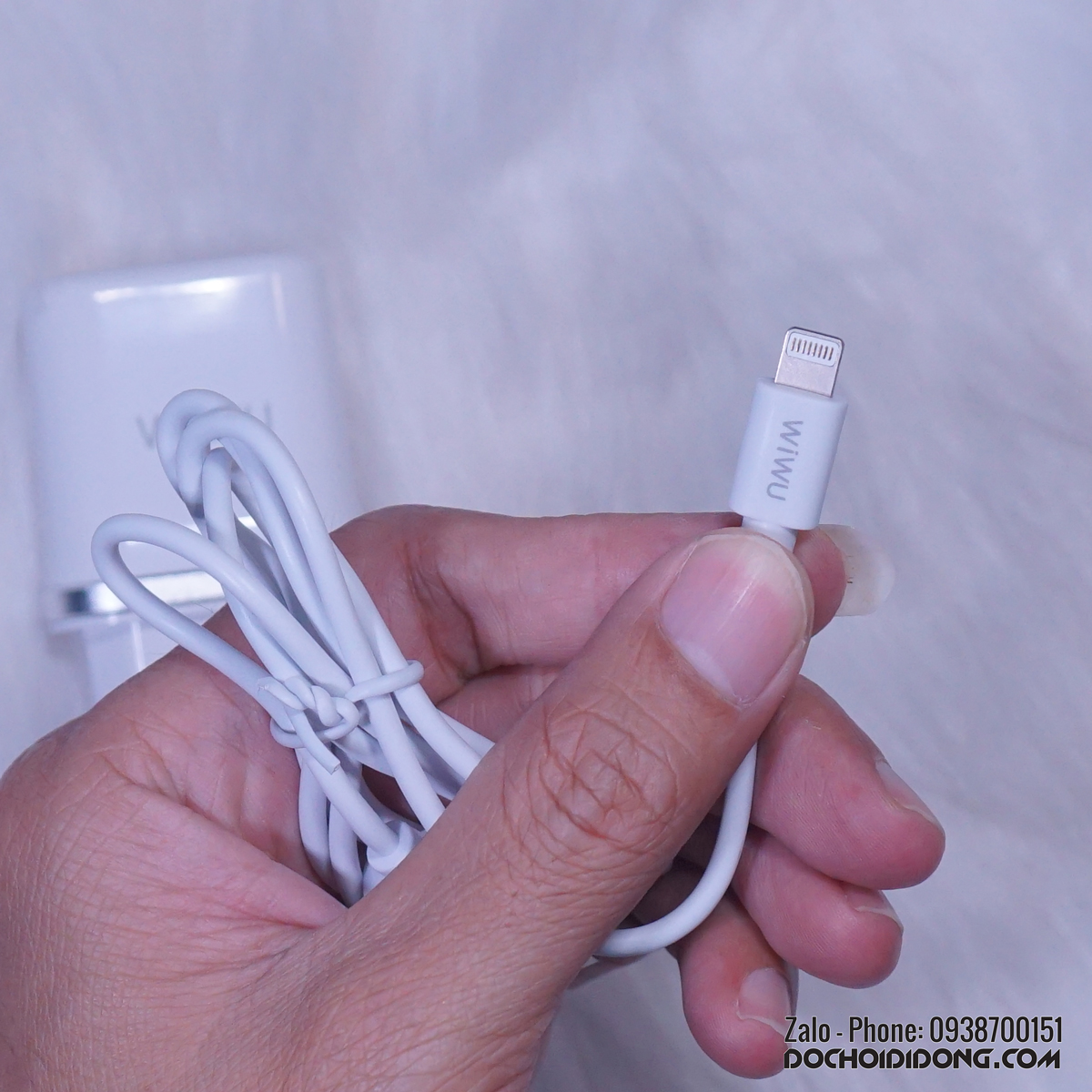 Bộ sạc 2 cổng kèm cáp Wiwu giá tốt cho điện thoại và máy tính bảng