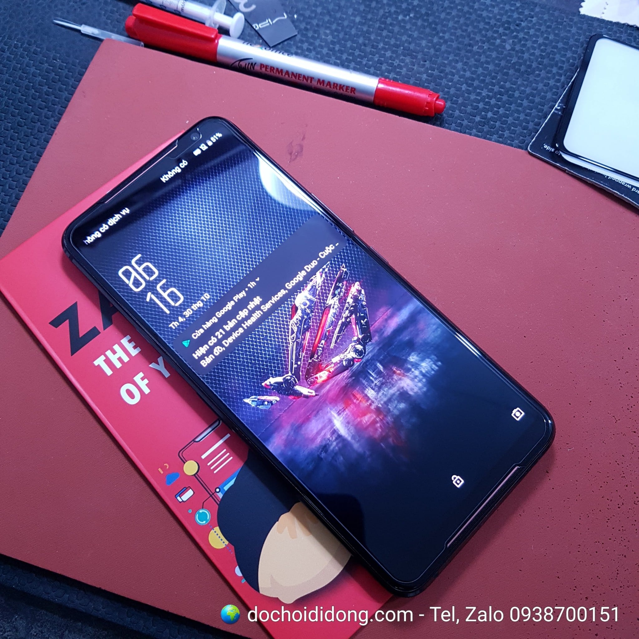 Dán cường lực Asus Rog Phone 2 Zacase All clear