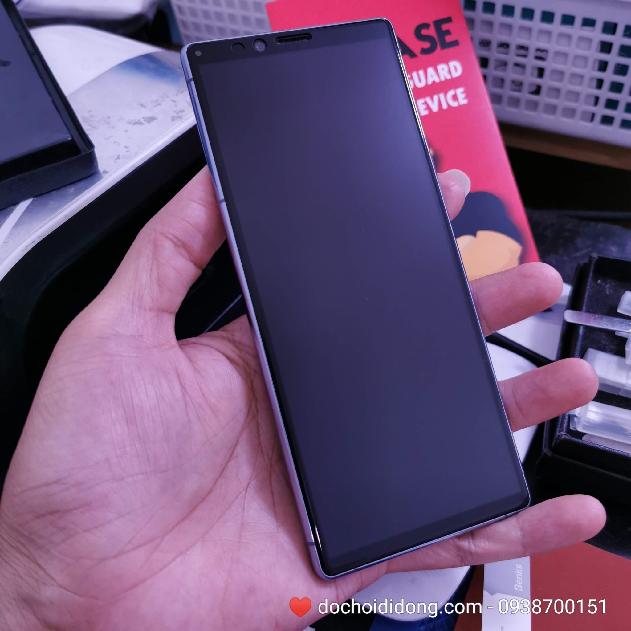 Miếng dán cường lực nhám Sony Xperia1 Zacase full màn hình chống vân tay