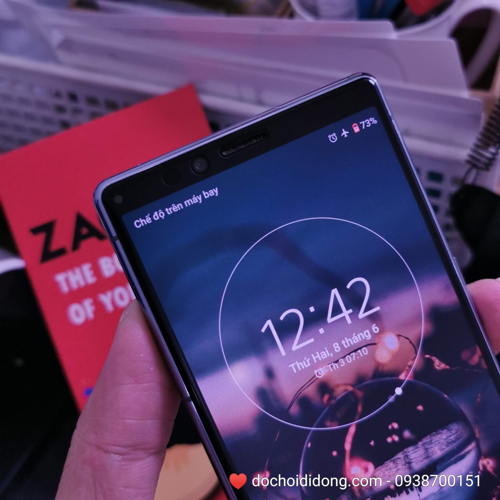 Miếng dán cường lực nhám Sony Xperia1 Zacase full màn hình chống vân tay