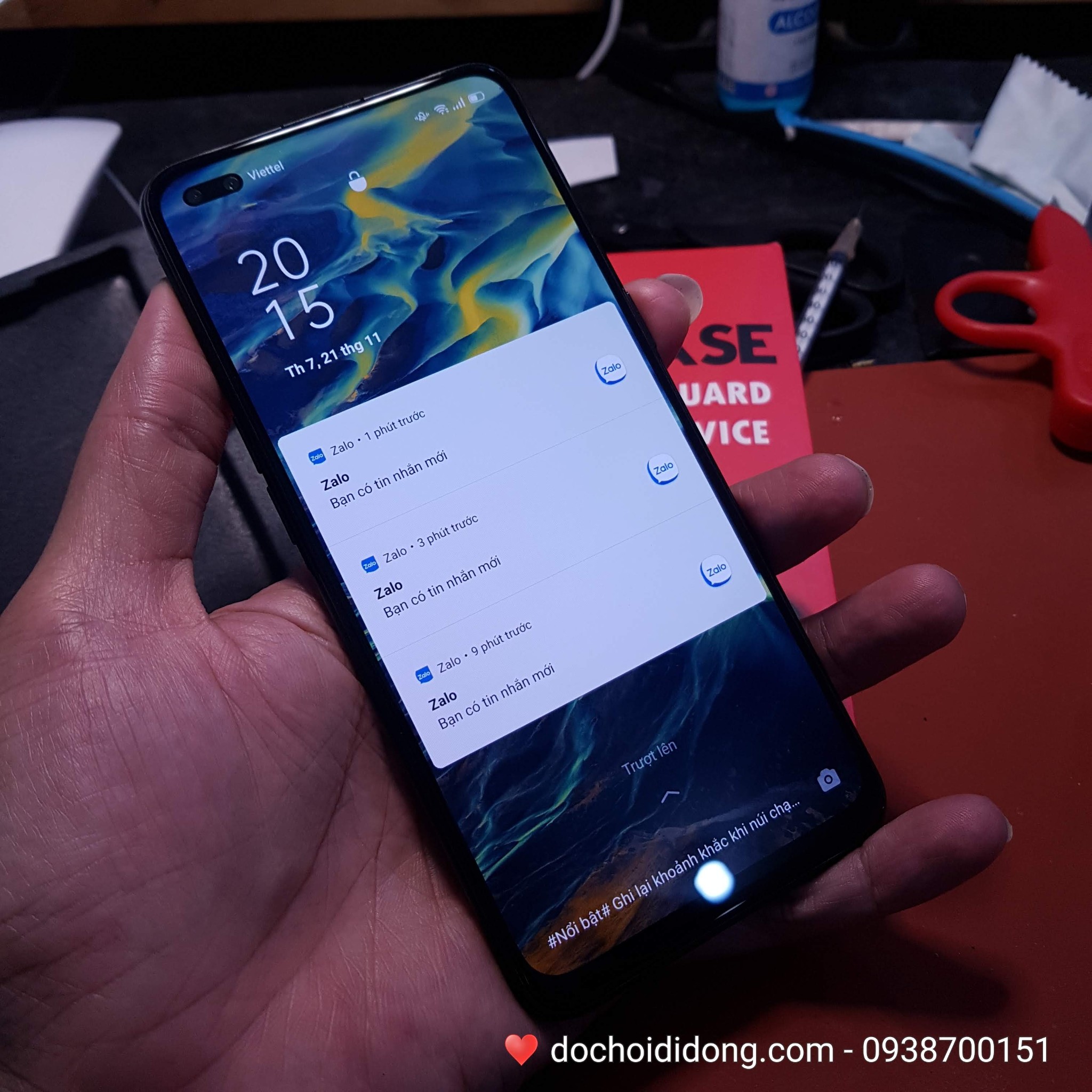 Dán cường lực Oppo Reno 4 Zacase