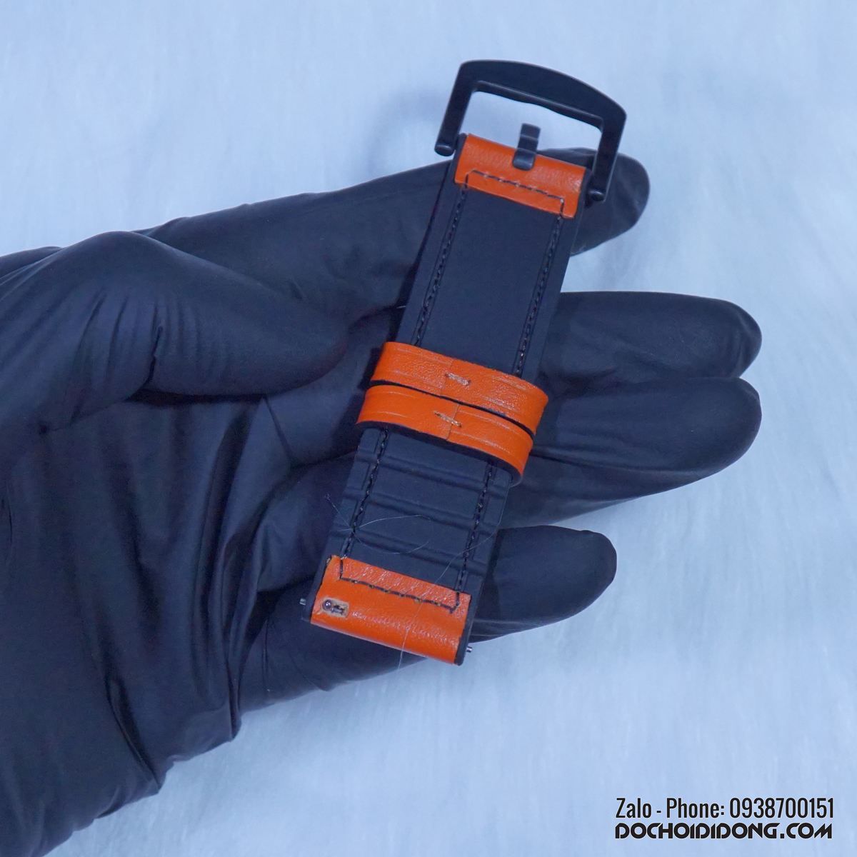 Dây đồng hồ Sikai hai lớp khóa thép 20mm 22mm