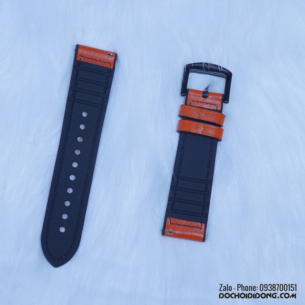 Dây đồng hồ Sikai hai lớp khóa thép 20mm 22mm