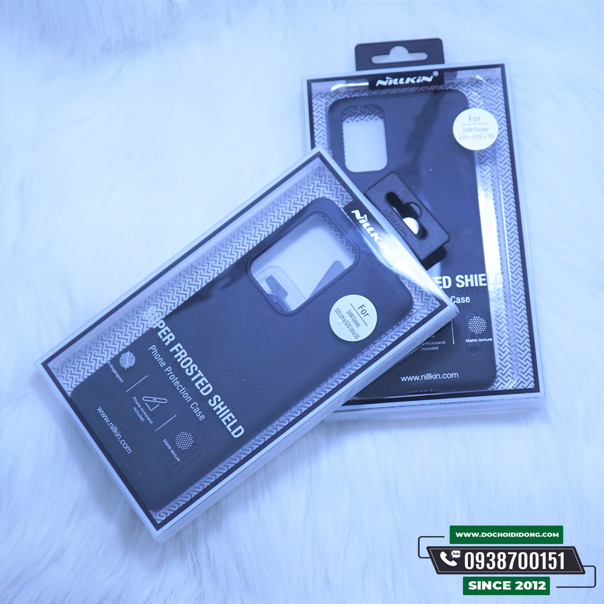 Ốp Lưng Samsung S20- S20 Plus- S20 Ultra Nillkin Vân Sần Tặng Kèm Giá Đỡ