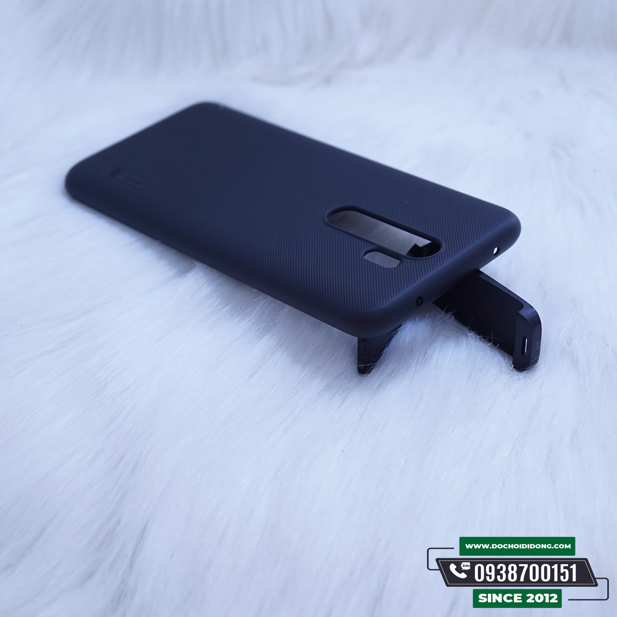 Ốp Lưng Xiaomi Redmi Note 8- Note 8 Pro Nillkin Vân Sần Tặng Kèm Giá Đỡ