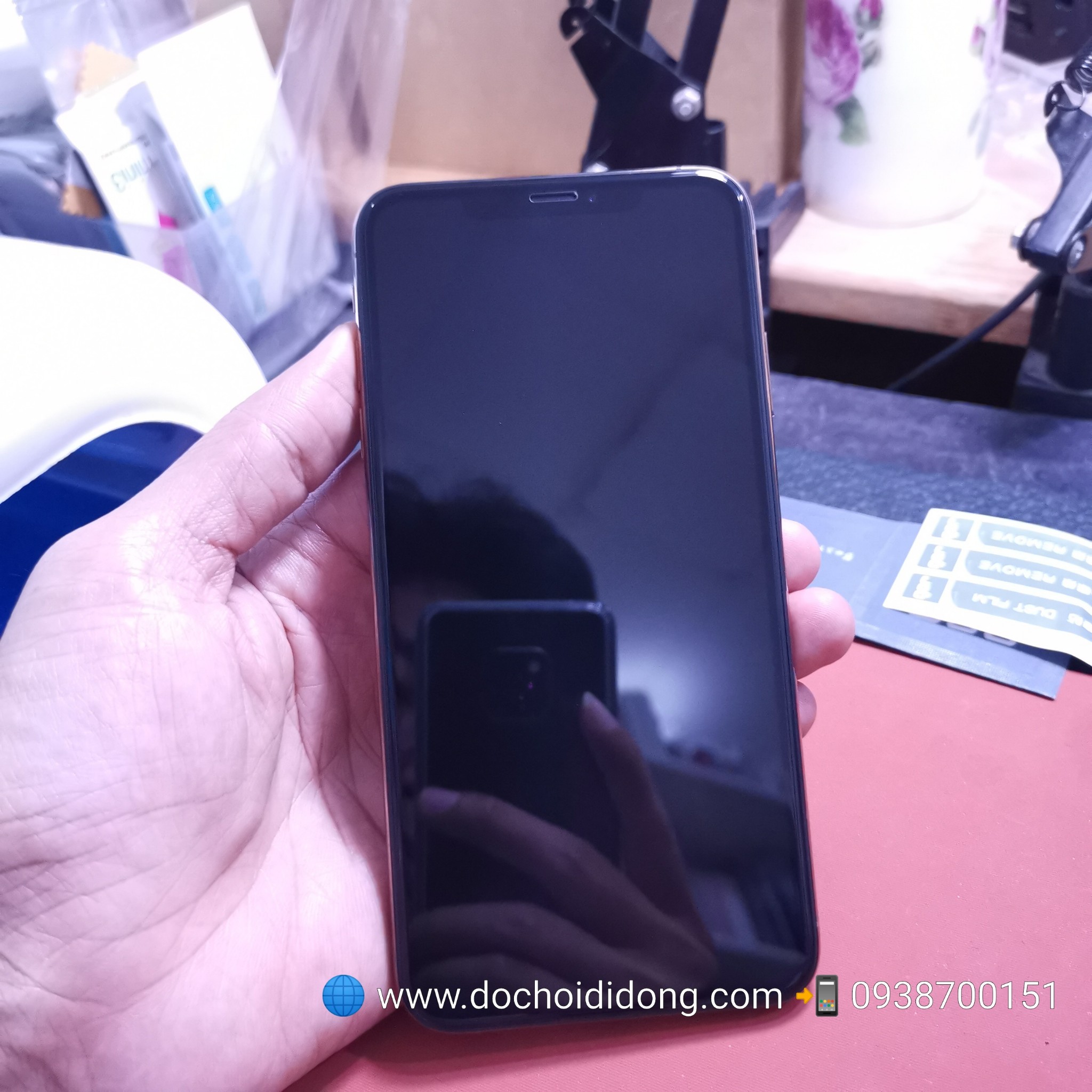 Miếng dán cường lực full màn hình iPhone XS Max AutoBot 0.26mm