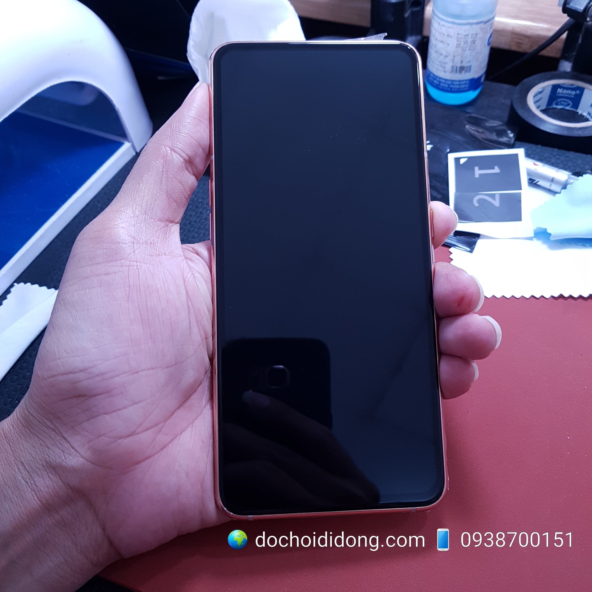 Miếng dán cường lực Samsung A80 A90 Nillkin CP+ Pro Full Màn Hình