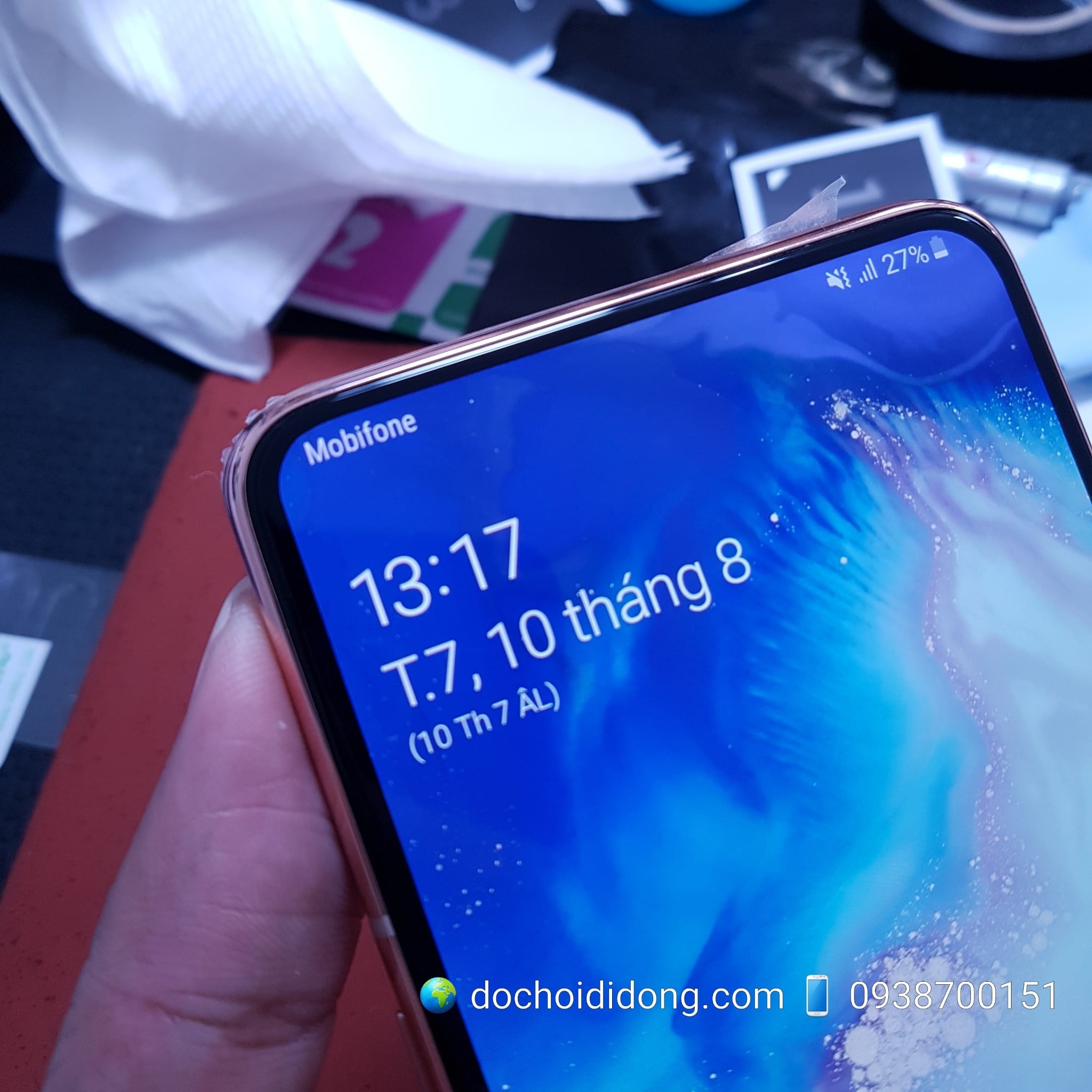 Miếng dán cường lực Samsung A80 A90 Nillkin CP+ Pro Full Màn Hình