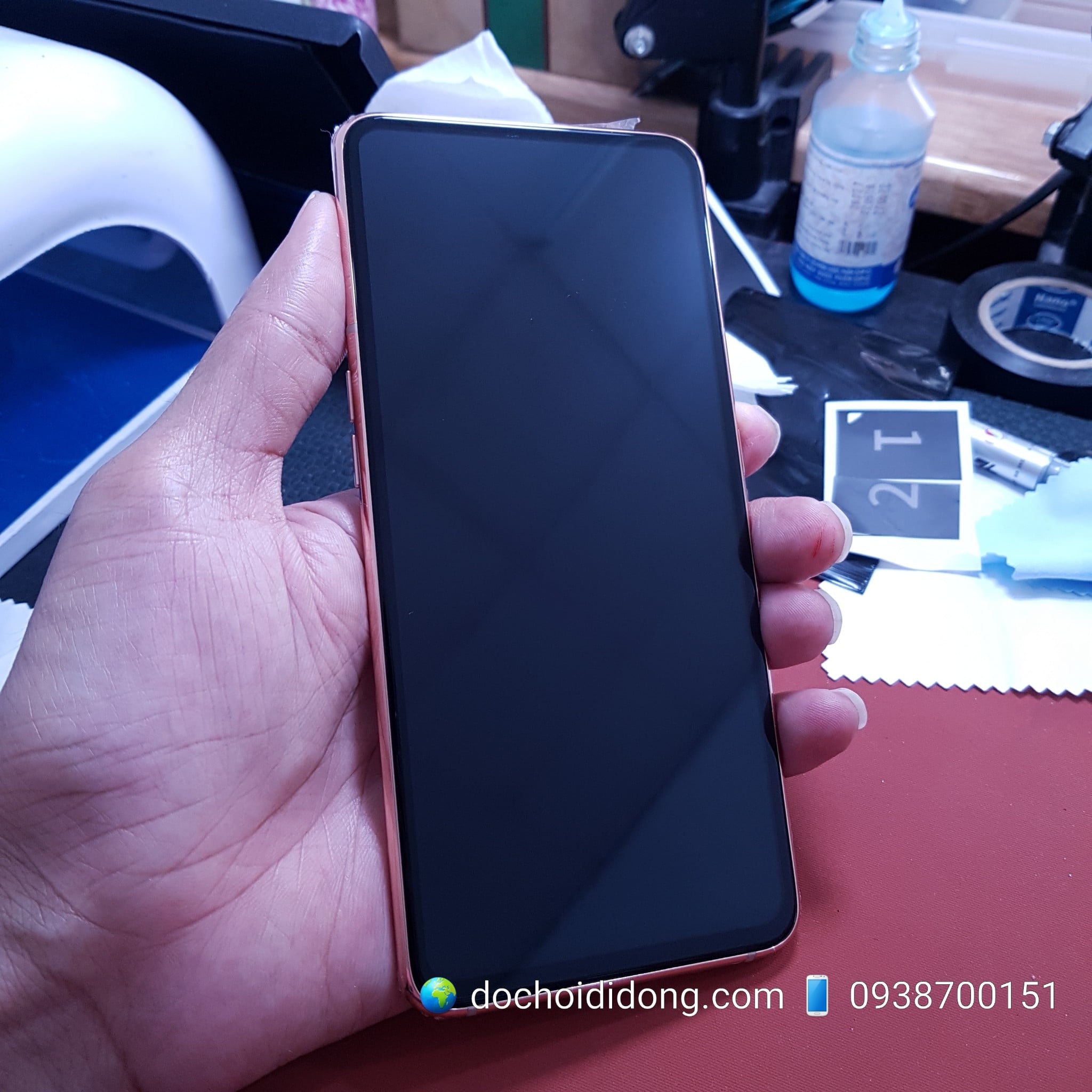 Miếng dán cường lực Samsung A80 A90 Nillkin CP+ Pro Full Màn Hình