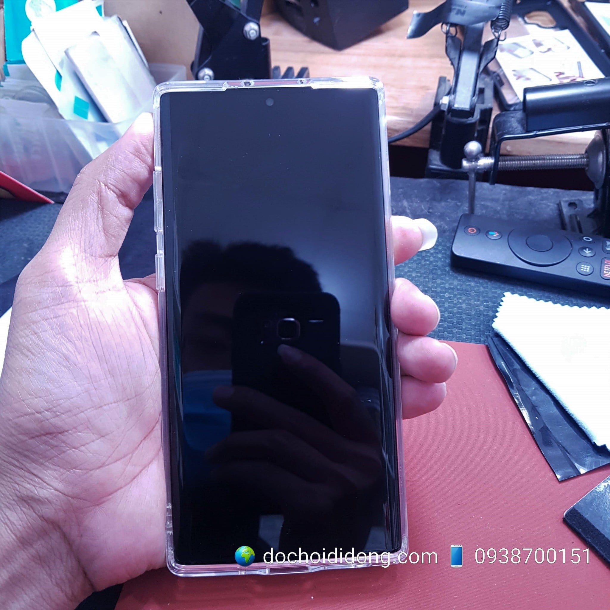 Ốp lưng Samsung Note 10 Plus Ringke Fusion chống sốc