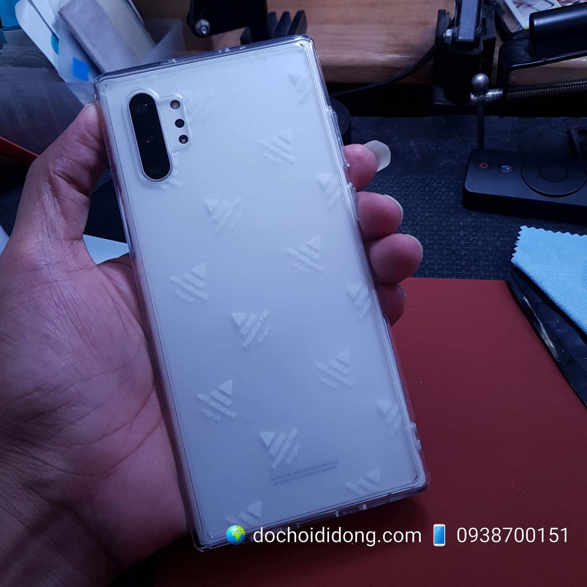 Ốp lưng Samsung Note 10 Plus Ringke Fusion chống sốc