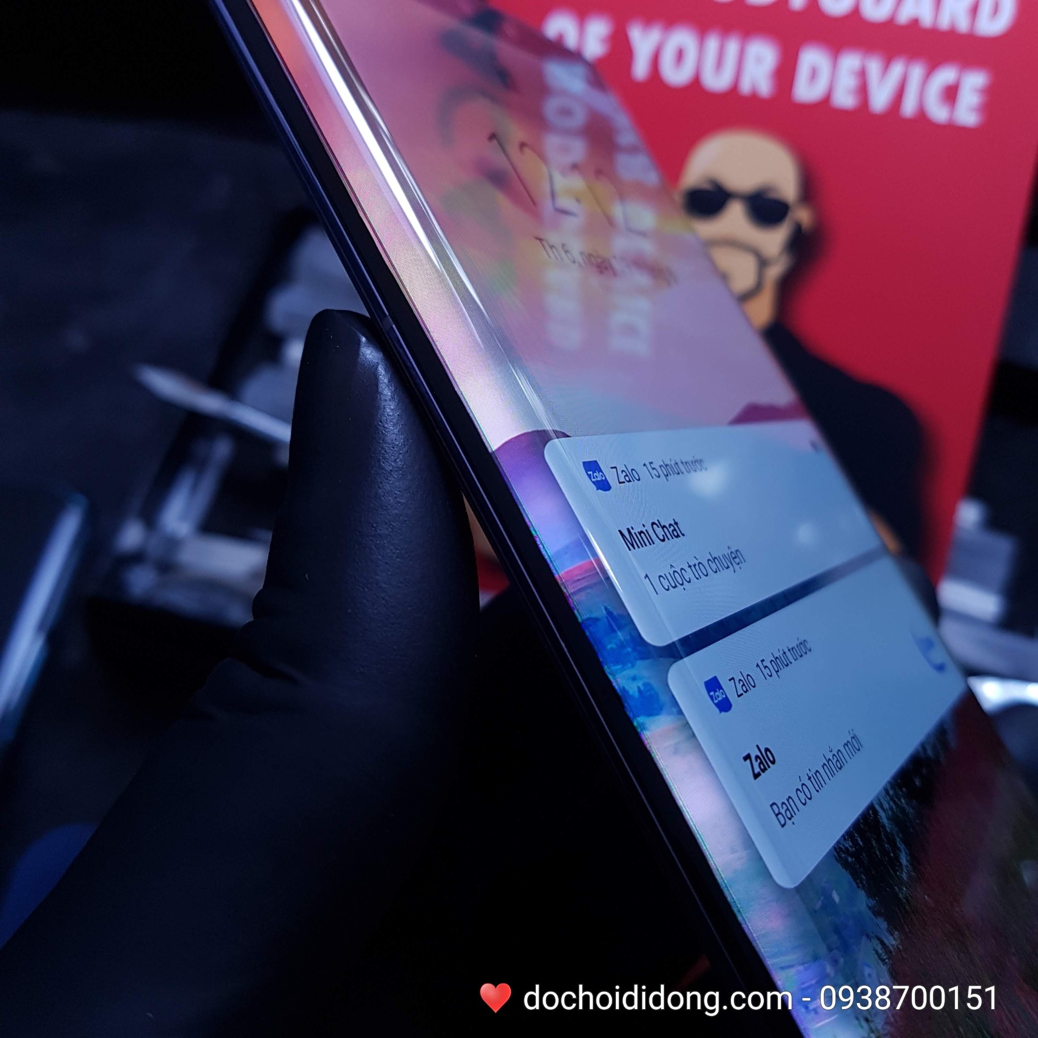 Miếng dán cường lực nhám Huawei Mate 30 Pro UV Zacase chống vân tay