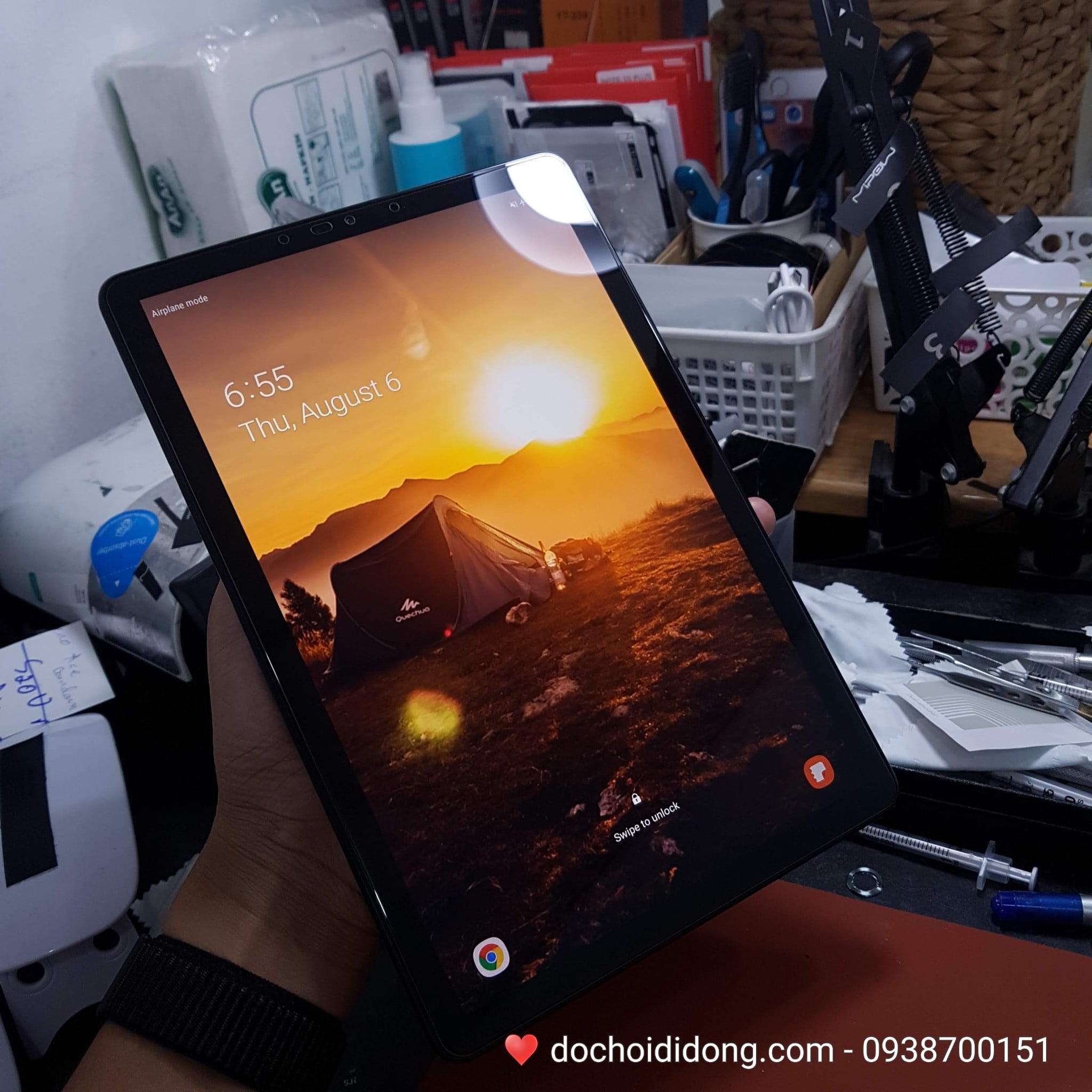 Miếng dán cường lực full màn hình Samsung Galaxy Tab S4 10.5 inch S-Pen T835 Zacase Tablet Premium