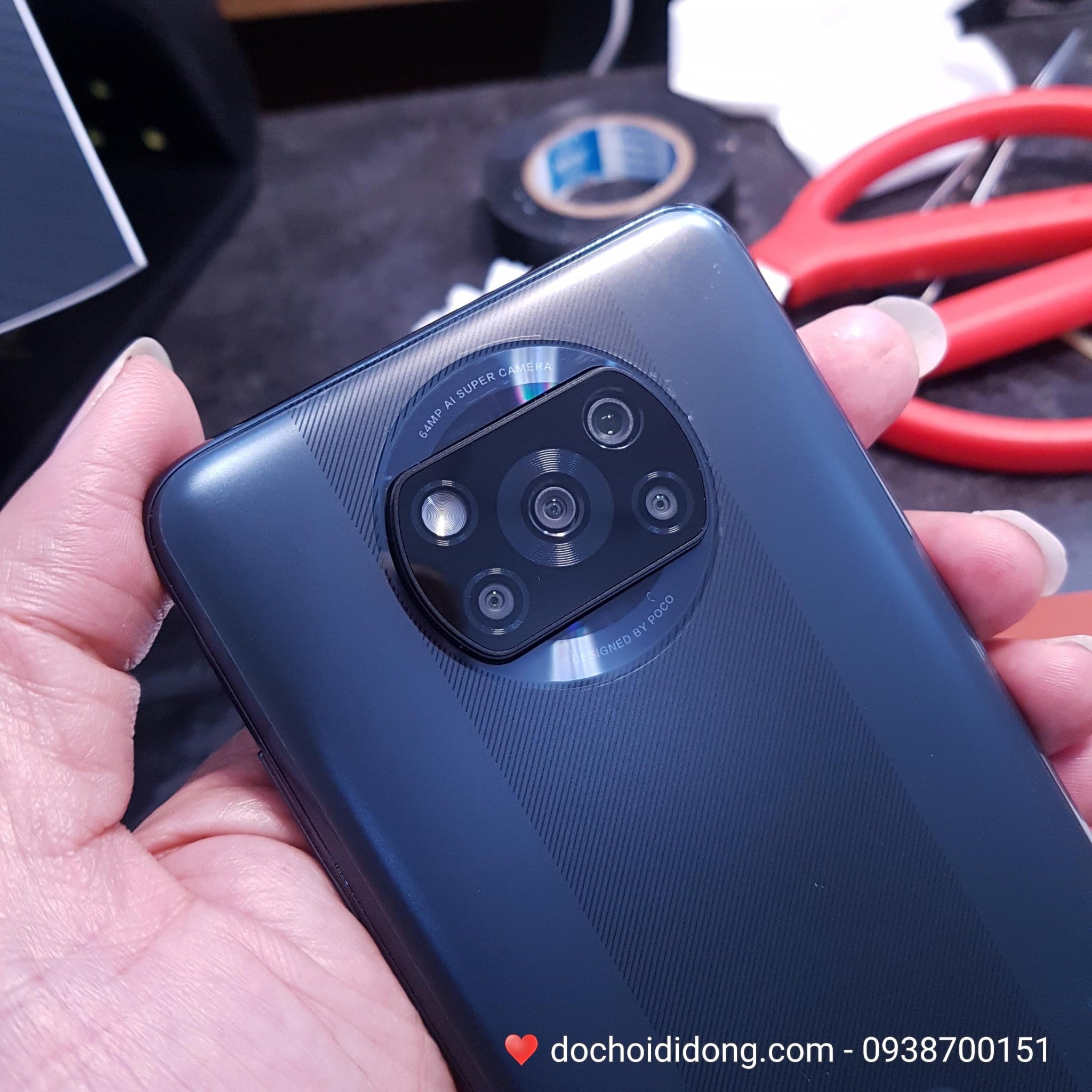 Miếng dán PPF Rock Xiaomi POCO X3 NFC trong, nhám, đổi màu cao cấp