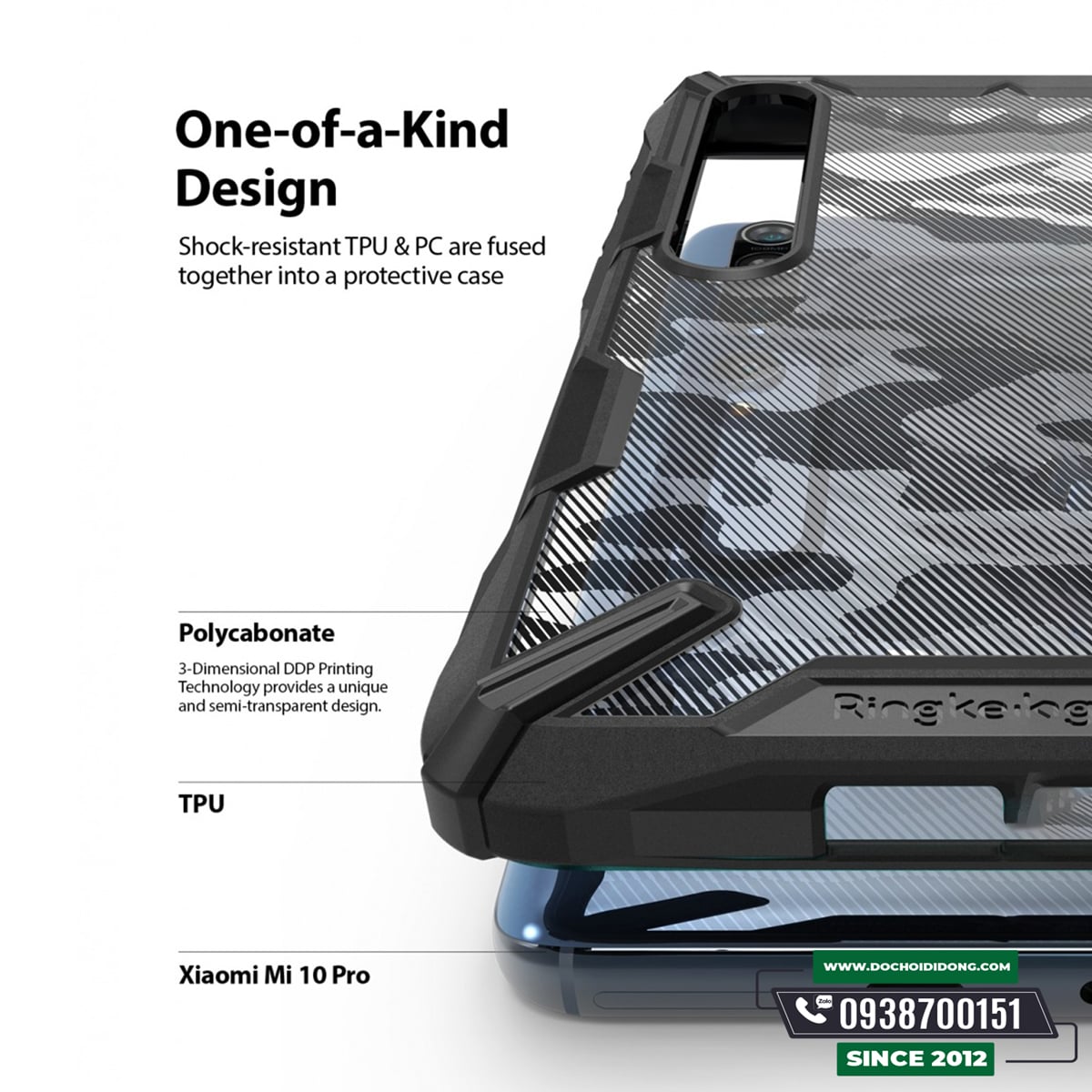 Ốp Lưng Xiaomi Mi 10/ Mi 10 Pro Ringke Fusion- Ringke Fusion X Chống Sốc