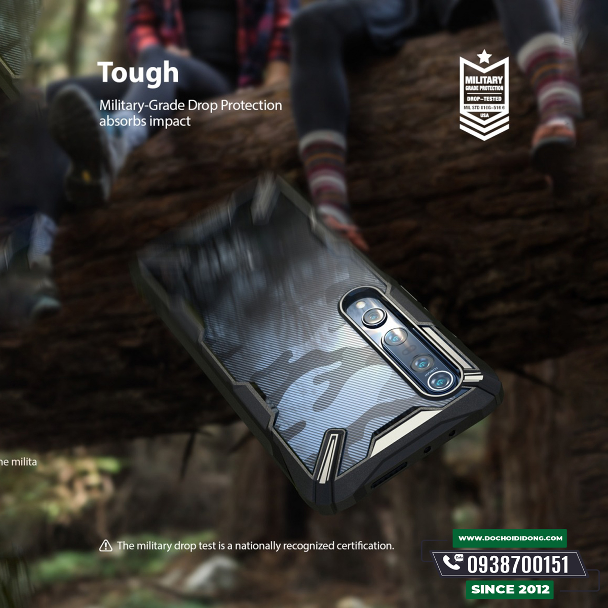 Ốp Lưng Xiaomi Mi 10/ Mi 10 Pro Ringke Fusion- Ringke Fusion X Chống Sốc