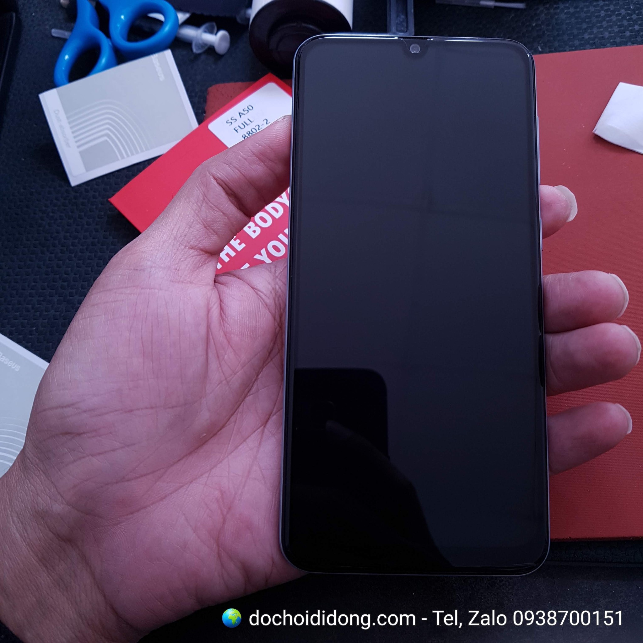 Miếng dán cường lực full màn hình Samsung A50 Zacase full keo