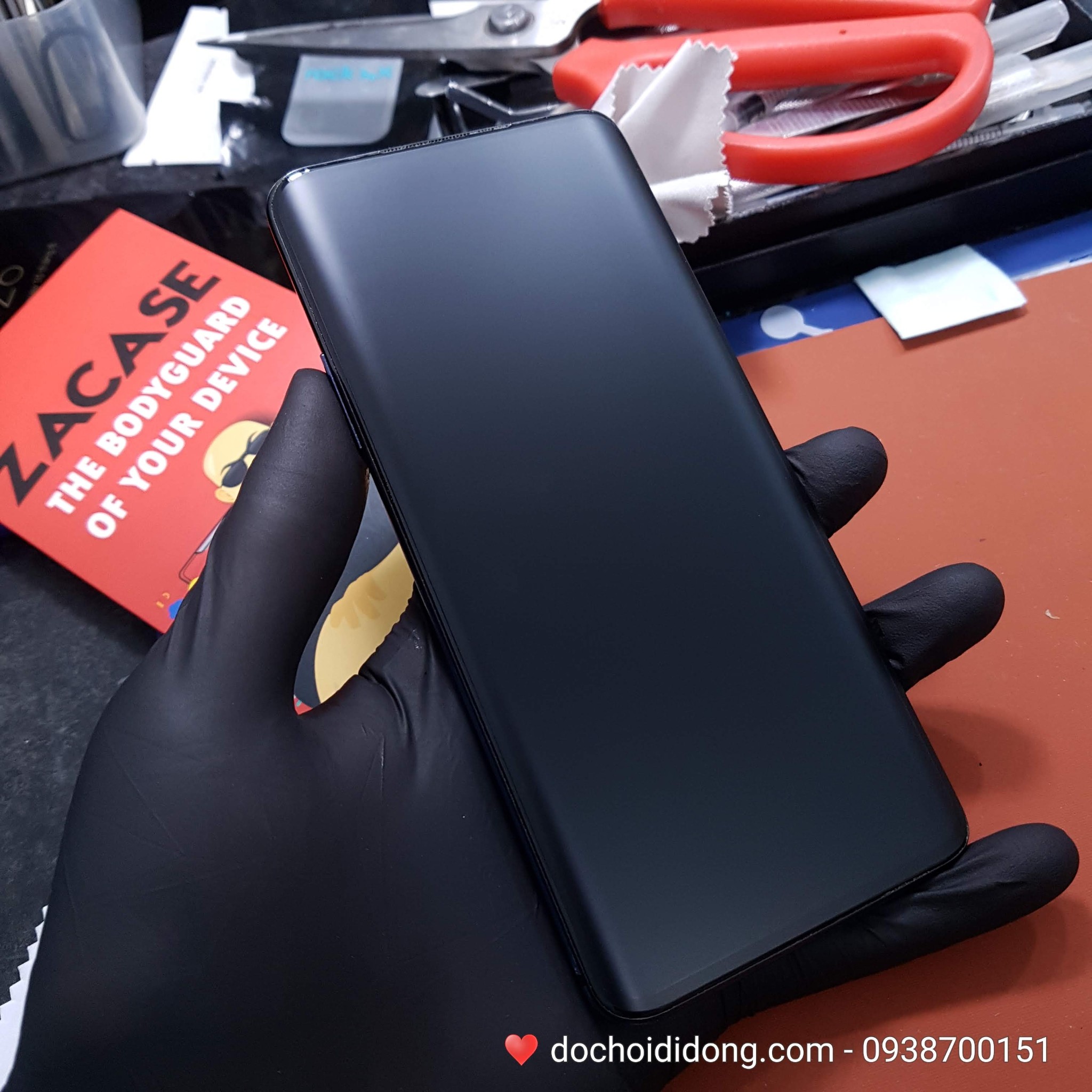 Miếng dán cường lực nhám OnePlus 7 Pro UV Zacase chống vân tay