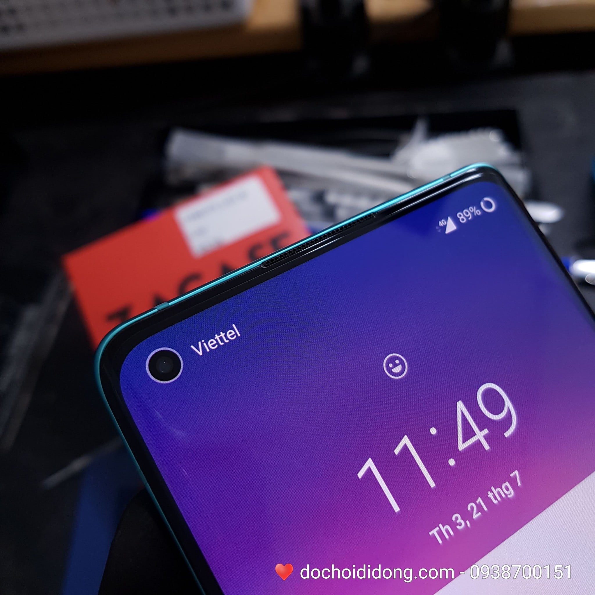 Miếng dán cường lực Oneplus 8 Zacase keo UV cao cấp