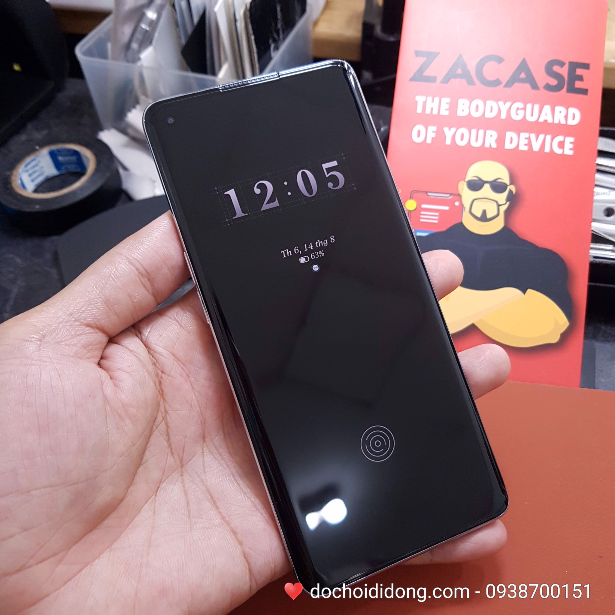 Miếng dán cường lực Oppo Reno 4 Pro Zacase keo UV cao cấp