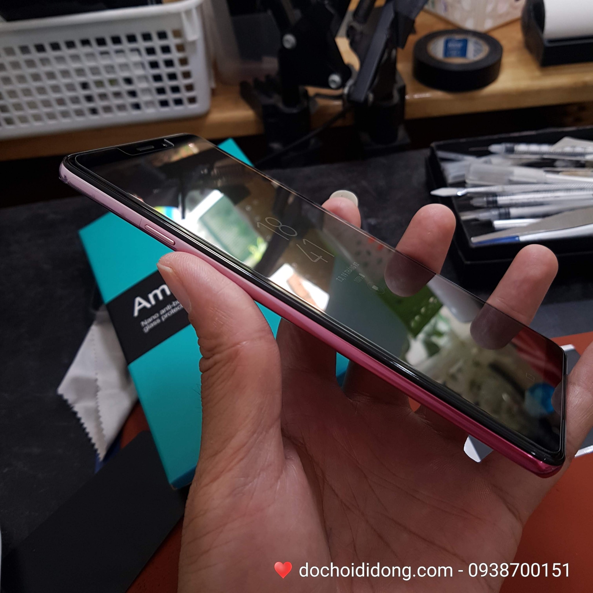 Miếng dán cường lực Samsung A9 2018 Nillkin Amazing H+ Pro