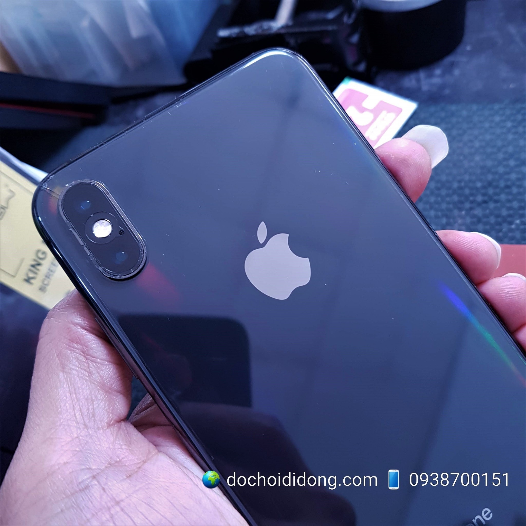 Miếng dán PPF Rock IPhone Xs Max trong, nhám, đổi màu cao cấp
