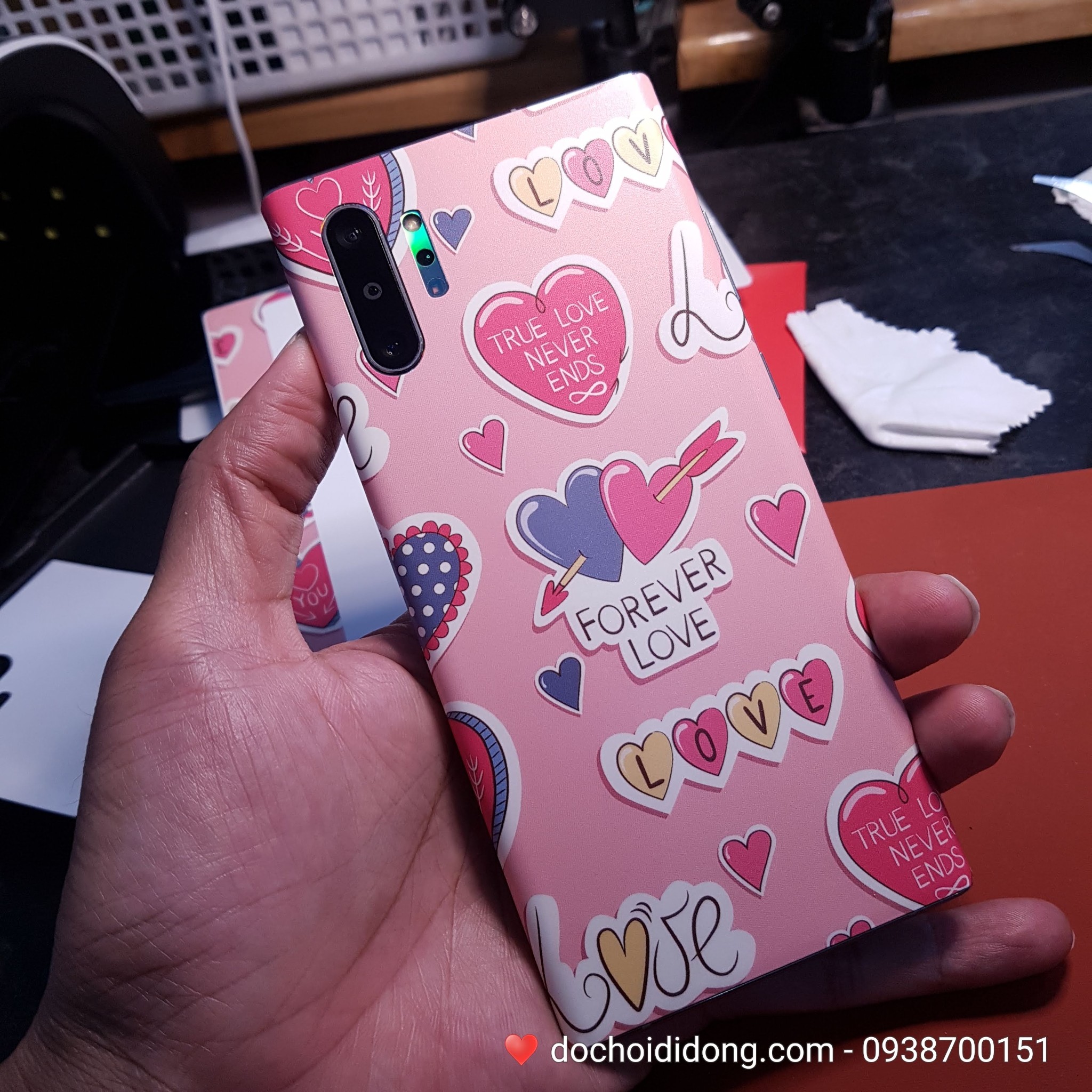 Miếng dán PPF Rock Samsung Note 10 Plus trong, nhám, đổi màu cao cấp