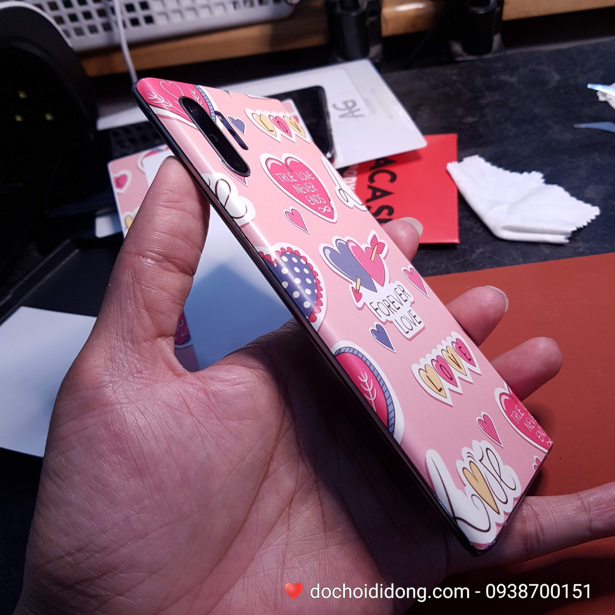 Miếng dán PPF Rock Samsung Note 10 Plus trong, nhám, đổi màu cao cấp