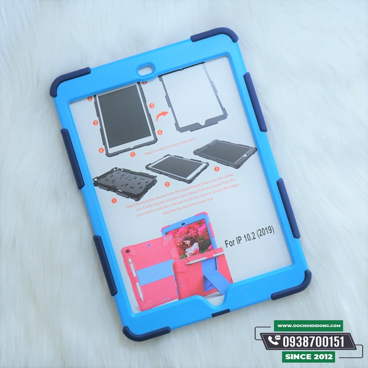 Ốp Lưng Ipad 10.2 2019 Siêu Chống Sốc Có Chống Lưng